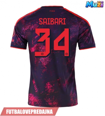 Lacne Muži Futbalové dres Bayern Munich Ismael Saibari #34 2026-27 Krátky Rukáv - Tretina
